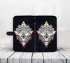 Awesome Cell Phone Wallet Case for Universal Models - Dream-catcher Wolf 002 - designfullprint