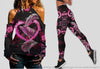 Pink Dolphin Cut Out Shoulder Top And Legging Set LN