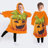 Halloween Gift For Kids Halloween Costumes Funny Pumpkin Wearable Blanket Kid Snug Hoodie QDH