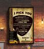 Electric Guitar I Pick You Couple Custom Canvas Art and Poster CH