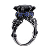 Black Skull Lord Stone Ring