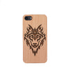 Wood Phone Case for Universal Models - Wolf Head 005 - designfullprint