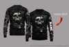 Skull Gift Red Eyes Screaming Skull Multi Types Personalized Pullover Skull Zip up Hoodie, Long Sleeve Shirt and Long Coat Unisex Size SK Skull Sweatshirt Skull With Hoodie