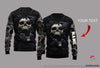 Skull Gift Red Eyes Screaming Skull Multi Types Personalisierter Pullover Hoodie mit Reißverschluss, Langarmhemd und Langmantel Unisex Größe SK Sweatshirt Hoodie