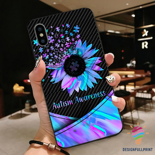Sunflower Autism Awareness Phone Case CHM Autism Gift