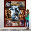 Gift For Wolf Lover Native Wolf Fleece Blankets, Native American Blanket Wolf Blanket Wolves Blanket HG american wolf wolves in native american culture