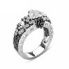 Crystal Gothic Punk Flower Heart Skull Rings