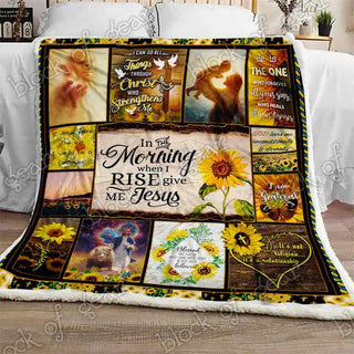 Gift For Christian When I Rise Give Me Jesus God Blanket Quilt Blanket HG