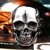 Happy Crack Skull Stainless Steel Ring