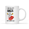 Designfullprint Father Dad Mug, Dad Ceramic White Mug 15oz