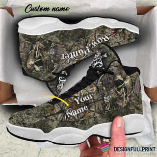 Gift For Hunting Lover Bow Hunting Custom Name JD 13 Shoes LN