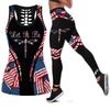 Gift For Dragonfly Lover Dragonflies 4th of July Style Tank Top And Leggings Set