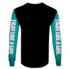 Skull Gift Purple And Teal Wearing Suicide Awareness Prevention Sugar Skull Girl Zip up Long Sleeve Tshirt Hoodie