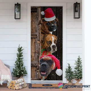 Boxer Christmas Door Cover Door LH