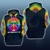 Gift For Hippie Hippie Get Your Happy On Peace Unisex Hoodie CH