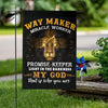 Gift For Christian Way Maker Miracle Worker My God Jesus God Flag Christian American Flag US FLag LN