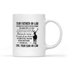 To My Father-In-Law Mug, Father's Day Mug, Father Of The Bride Gift From Groom, To My Future Father In Law