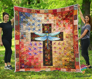Gift For Dragonfly Lover Dragonflies And God Blanket and Quilt Blanket LN
