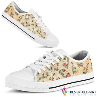 Floral Guitar Lowtop Canvas Shoes NHD