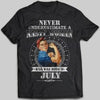 Never Underestimate A Nasty Woman Born In July T-shirt - designfullprint
