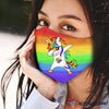 Pride Gift For LGBT LGBT Unicorn LGBT Pride Love Is Love Face Mask 3 Pack HG Cloth Mask