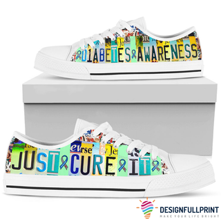 Diabetes Awareness LowTop Canvas Shoes NHD