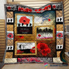 Gift For Veteran Lover Lest We Forget Soldier Australia and New Zealand Veteran Quilt Blanket HG
