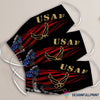 Gift For Veteran Lover Gift For Army US Air Force Veteran USAF Veteran Mask Cloth Mask Face Mask LH Red