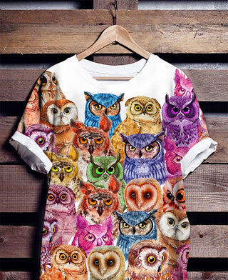 Owl Tshirt Owl Shirt Mens Owl T Shirts For Ladies T-Shirt