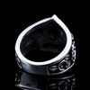 Punk Style Stainless Steel Skull Gentleman Ring