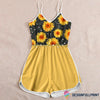 Sunflower Romper Rompers For Women LH Sexy Rompers Summer Rompers Sunflower Gifts For Her