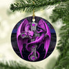 Gift For Dragon Lover Dragon Lover Round Ceramic Ornament LH