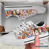 Gift For Horse Lover Horse Lady Lowtop Canvas Shoes NHD