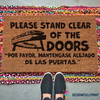New Please Stand Clear Of The Door Coir Pattern All Over Printing Doormat HG Por Favor Mantente Alejada De Las Puertas Felpudo