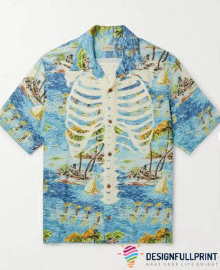 Skeleton Hawaiian Shirt LH Aloha Shirt Hawaiian Outfit For Men Hawaiian Shirts For Women Hawaiian Shirts For Men