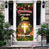 Gift For Christian Christmas Is All About Jesus Door Sock LH