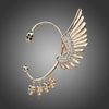Rhinestone Wing Skulls Ear Cuff Clip for Left Ear - designfullprint