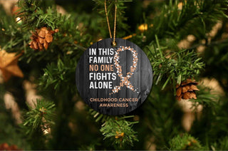 Childhood Cancer Awareness Christmas Ornament LH