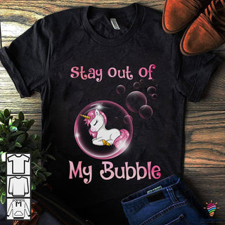 Unicorn Stay Out Of My Bubble TShirt LH Gift For Hippie Unicorn Gifts
