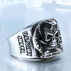Punk Snake Skull Stainless Steel Ring