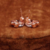 Cute Heart Eyes Skull Stud Earrings