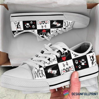 Cute Dogs Lowtop Canvas Shoes NHD Gifts For Dog Lovers