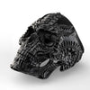 Stainless Steel Alien Skull Ring