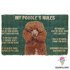 My Poodle Rules Welcome Doormat NHD