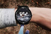 3D White Horses Running In The Sea Watch - Stainless Steel Back With Leather/ Stainless Steel Band 003 - designfullprint