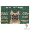 My Bulldog Rules Welcome Doormat NHD
