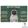 My Pug Rules Welcome Doormat NHD