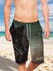 Black Wolf Ultra-light Drawstring Shorts for Men 003 - designfullprint