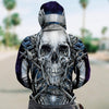 3D Skull and Death Scythe Unisex Zip Up Hoodie 011 - designfullprint