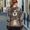 3D Sugar Skull Deer Skull Floral Skull Unisex Zip up Hoodie 004 - designfullprint
